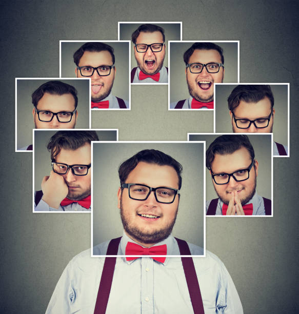 istock Man with split personality having mood swings 910147682