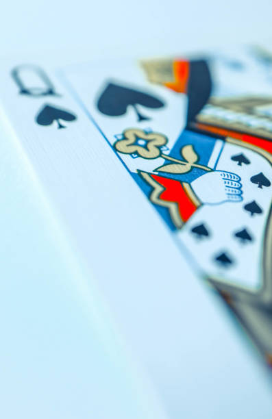 istock Queen of spades macro, fortune-telling cards. 910148568