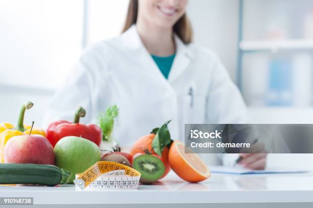 Diet And Weight Loss Stock Photo - Download Image Now - Nutritionist, Dieting, Doctor