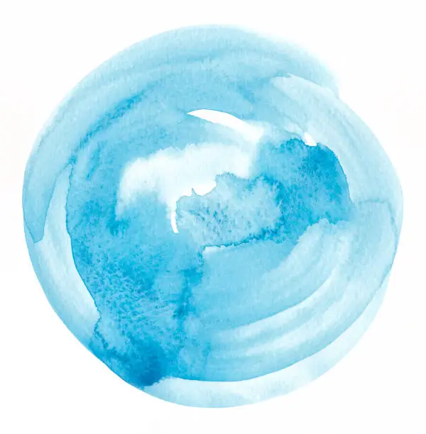 Photo of watercolor round background