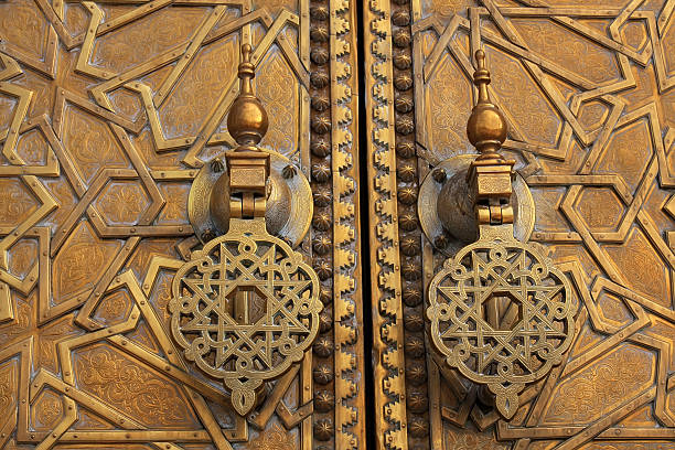 istock Door at Royal palace in Rabat, Morocco 91016051