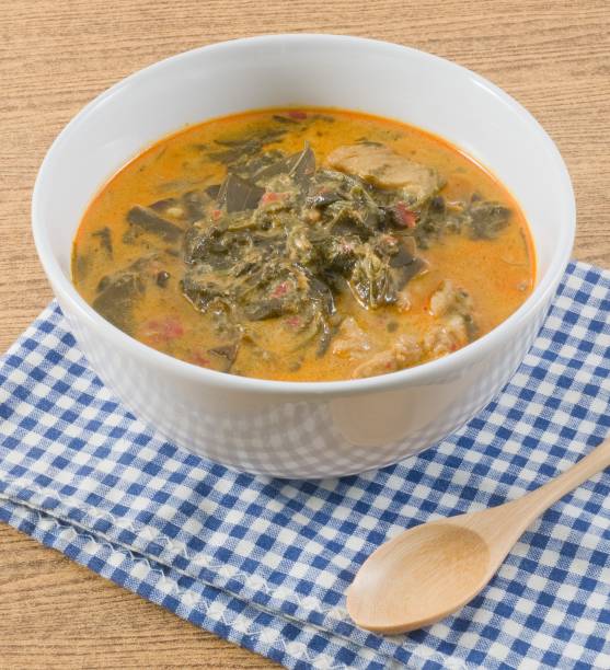istock Coconut Milk Curry with Cassia Leaves and Pork 910182916