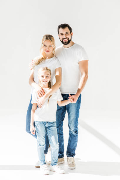 istock happy family with one child 910189364