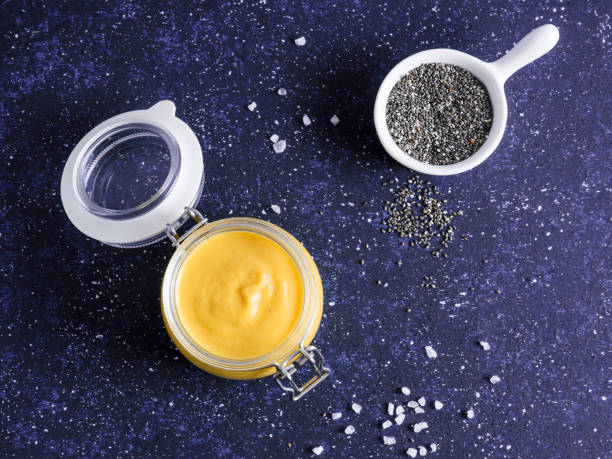 istock Vegan creamy cheddar cheese sauce with chia seeds 910197188