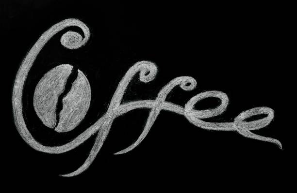 istock Handwritten Lettering Inscription Coffee on Black Chalkboard 910197754
