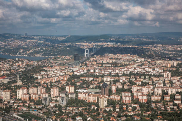 istock Apartments in Istanbul, exterior architecture, plazas 910200418