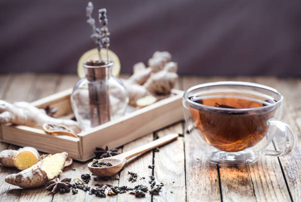 istock still life with a cup of tea on a wooden background 910201202