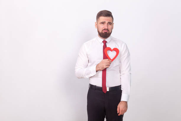 istock Dramatic lost of love. Man cry, because broken heart 910207984