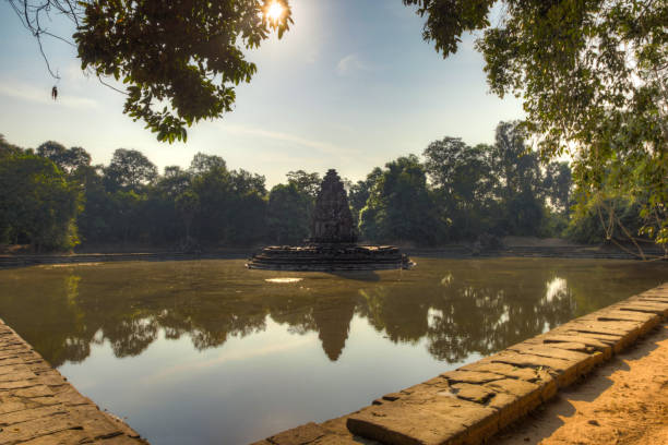 Neak Pean temple, Angkor Wat Siem Reap, Cambodia stock photo