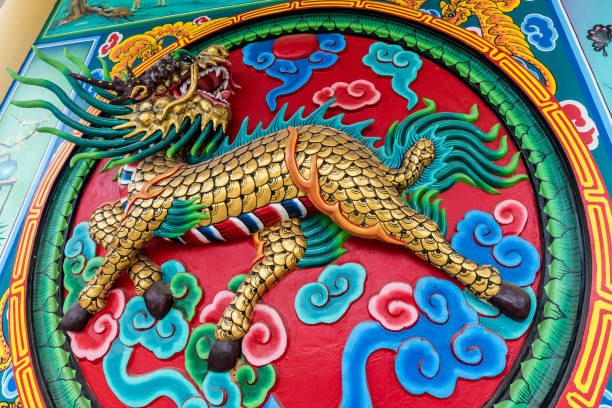 istock Dragon horse scuplture, Chinese style 910211434