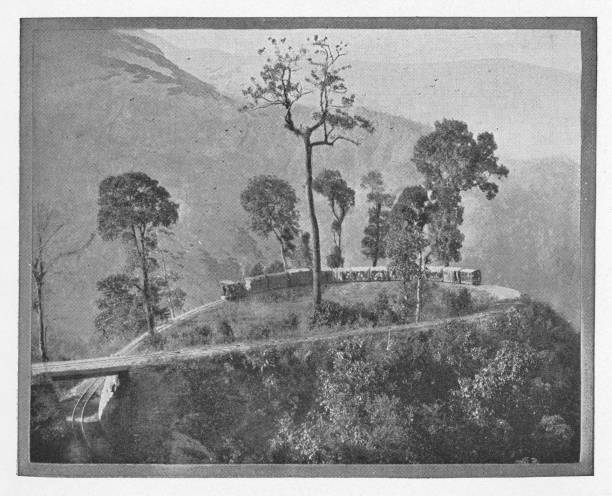 istock Choonbatty Loop along the Darjeeling Himalayan Railway in India, India - British Era 910213908