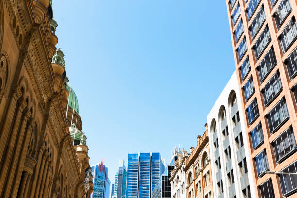 istock City with old and new buildings, sky background, copy space 910214476