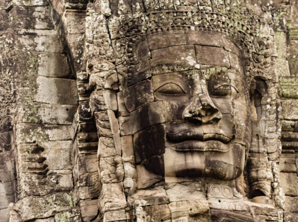 istock Bayon Khmer temple, Angkor Thom, Siem reap, Cambodia 910218502