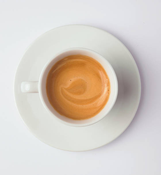 taza de café con leche - café solo fotografías e imágenes de stock