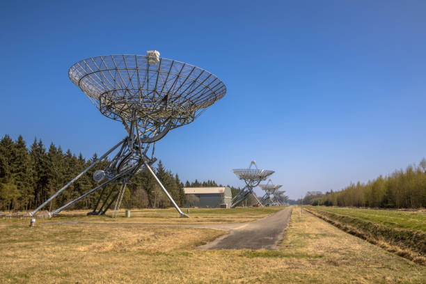istock Row of radio telescopes 910219484