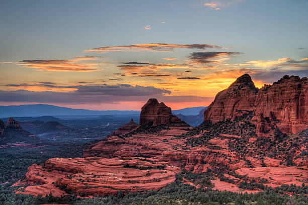 istock Sunset over the red rocks mountain 91022322