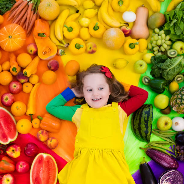 istock Healthy fruit and vegetable nutrition for kids 910243838
