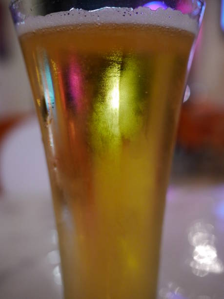 glass of gold beer