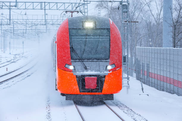 istock Highspeed train approaches to the station. 910258726