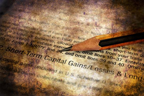 istock Capital gain and losses form 910258736