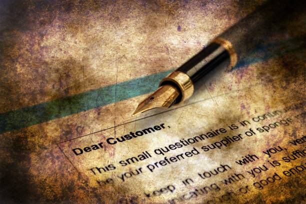 istock Customer survey form grunge concept 910258840
