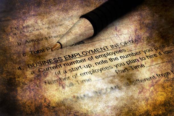istock Employment form grunge concept 910258874