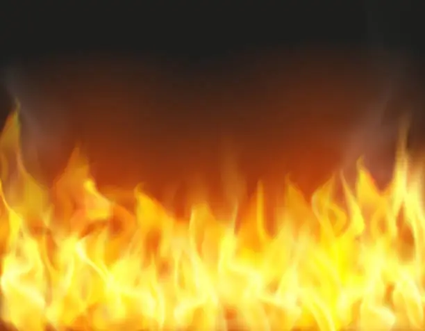 Vector illustration of Fire flame background