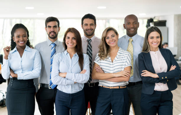 istock Successful group of business people at the office 910261938