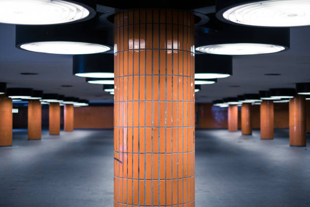underground walkway - dirty, dark pedestrian underpass