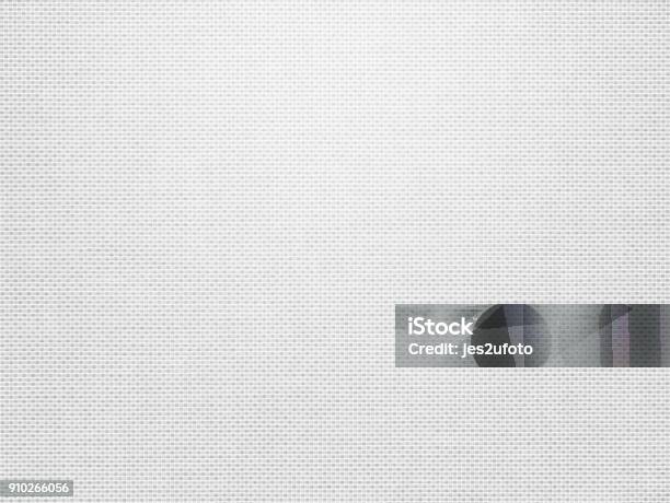 White Fabric Canvas Texture Background For Design Blackdrop Or Overlay Background Stock Photo - Download Image Now