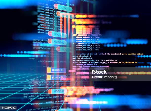 Programming Code Abstract Technology Background Of Software Developer ...