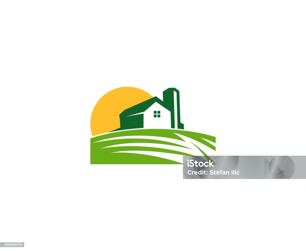 Farm-Symbol - Lizenzfrei Logo Vektorgrafik