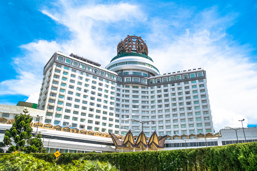 Genting Highlands, Malaysia - October 18,2017 : Resorts World Genting is a hill resort located in Bentong, Pahang, Malaysia. People can seen exploring around it.