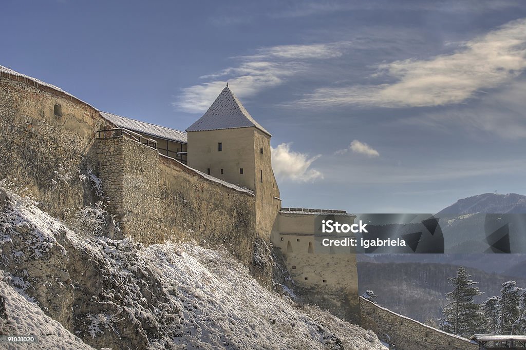 Rasnov крепость - Стоковые фото Форт роялти-фри