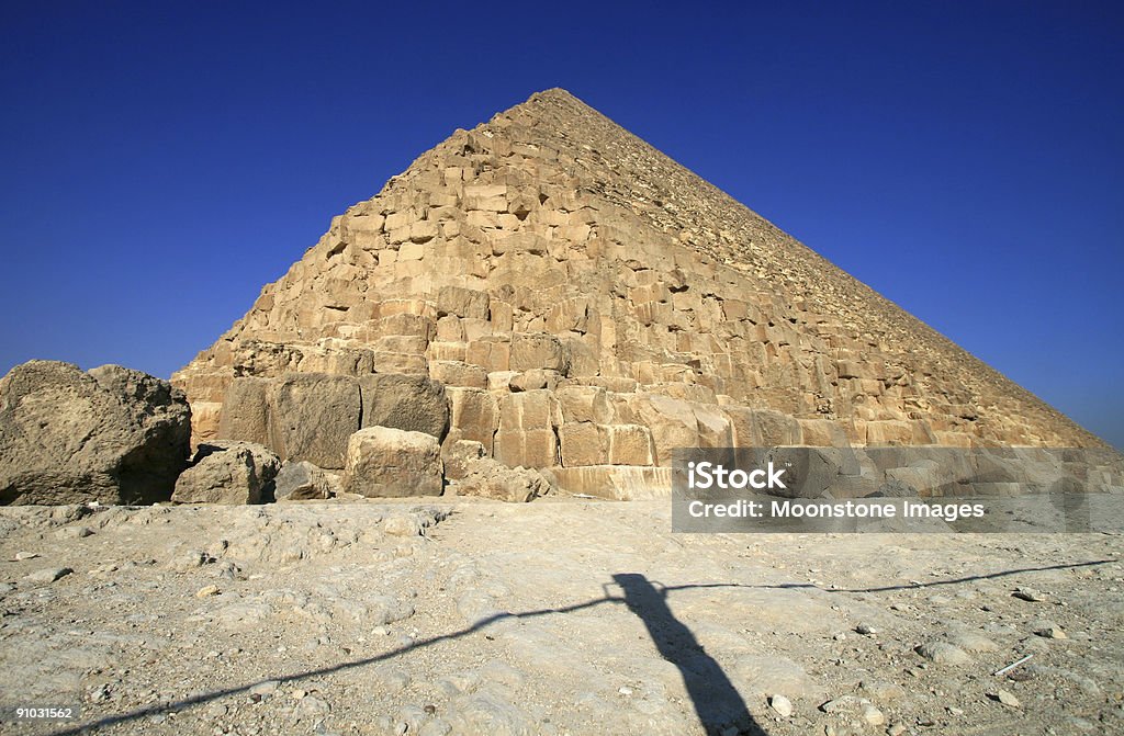Giza's Wielka Piramida - Zbiór zdjęć royalty-free (Afryka)