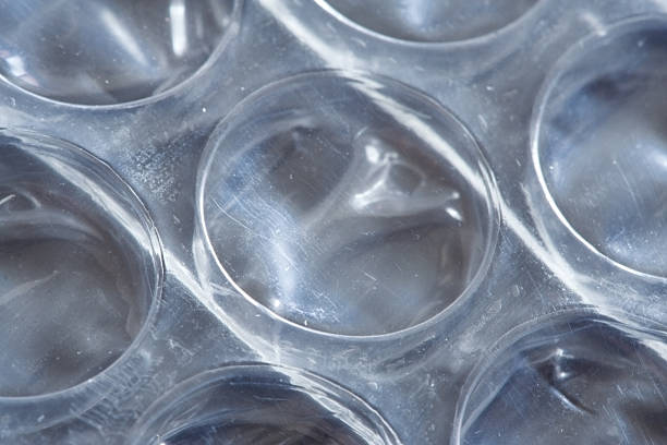 Bubble wrap background stock photo