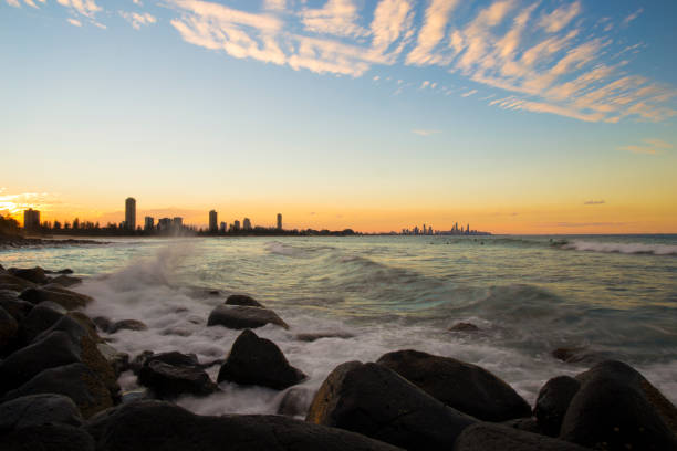 istock Burleigh Heads Sunset at Gold Coast 910336300