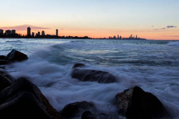 istock Burleigh Heads Sunset at Gold Coast 910336376