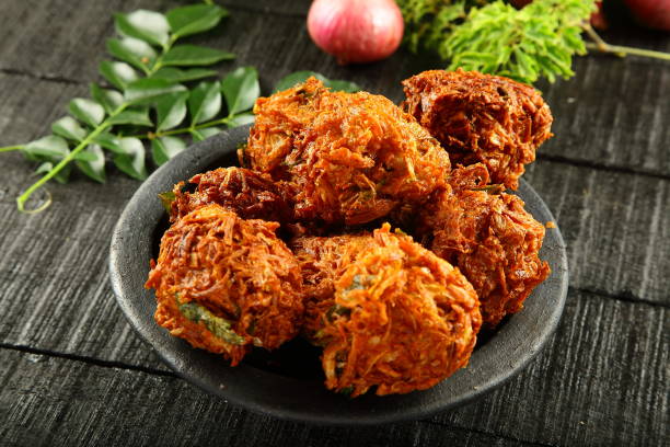 istock Delicious crispy onion fritters. 910340474