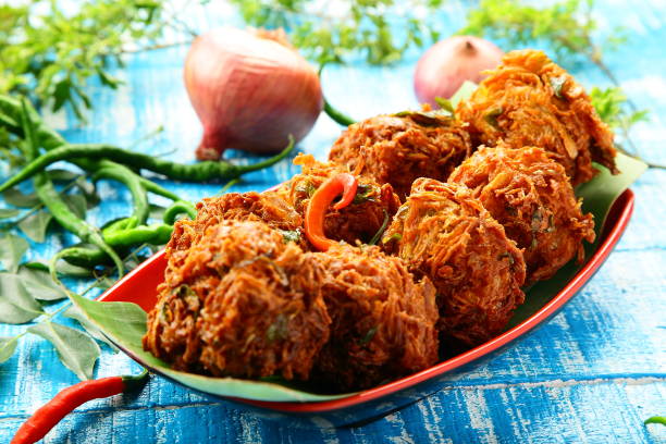 istock Delicious crispy onion fritters. 910344340