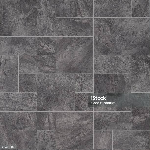 Grey Vinyl Flooring Texture Stock Photo - Download Image Now - Tiled Floor, Tile, Flooring
