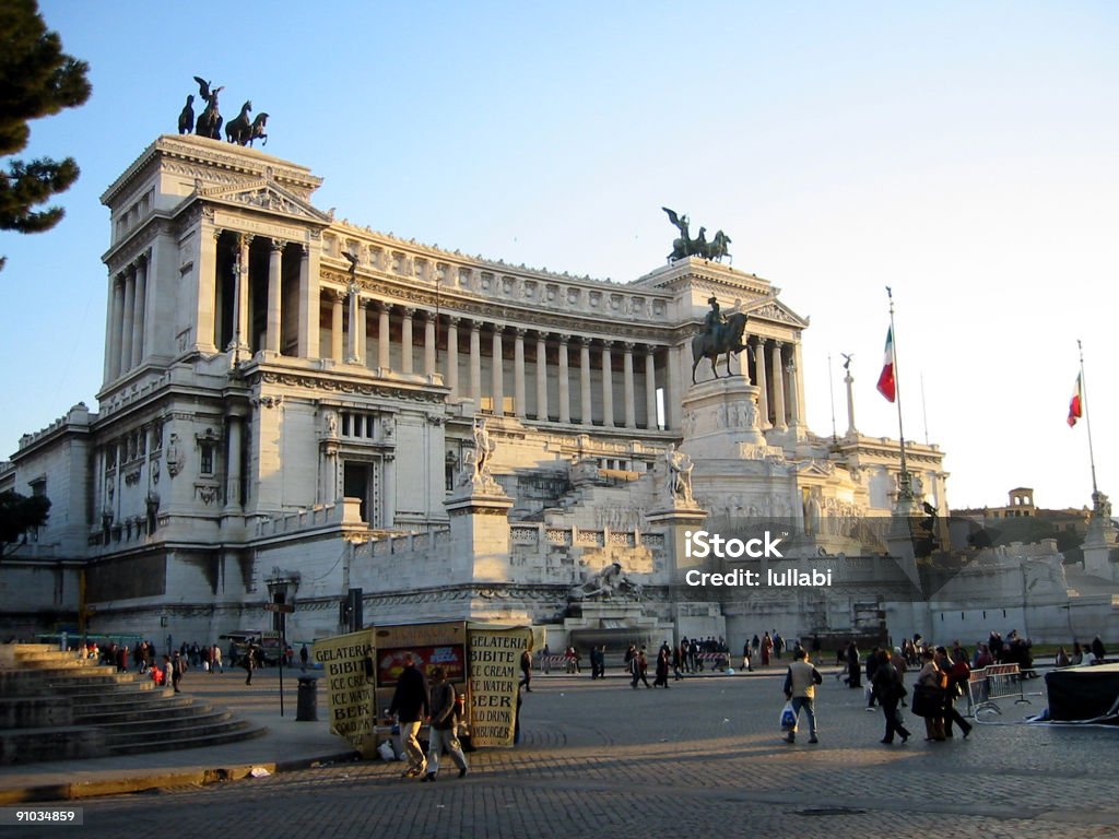 The Victorian, Piazza Venezia, Rome  Altare Della Patria Stock Photo