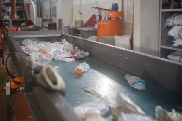 istock production line for the processing of plastic waste in the factory 910353132