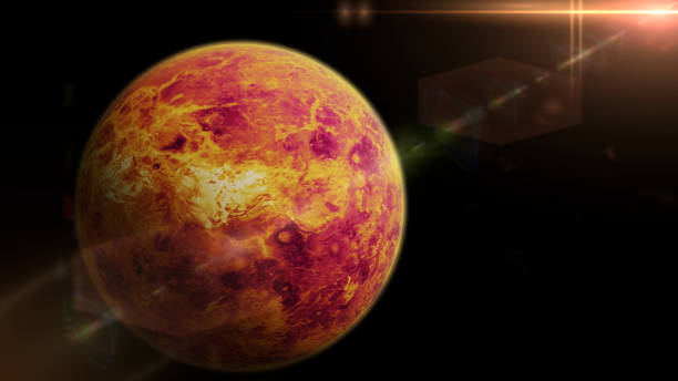 istock planet Venus lit by the bright Sun 910354590