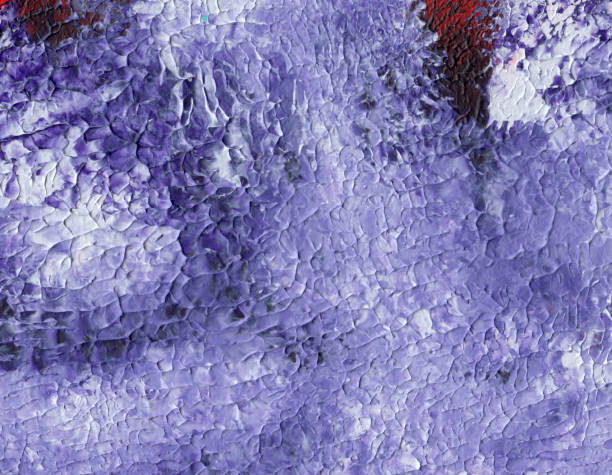 istock Red, violet and gray color abstract art background. Acrylic paste on paper. 910360108