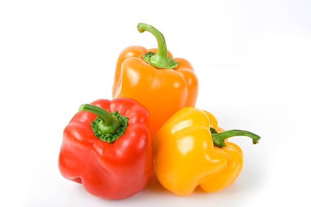 istock "three colors" or peppers on white 91037282