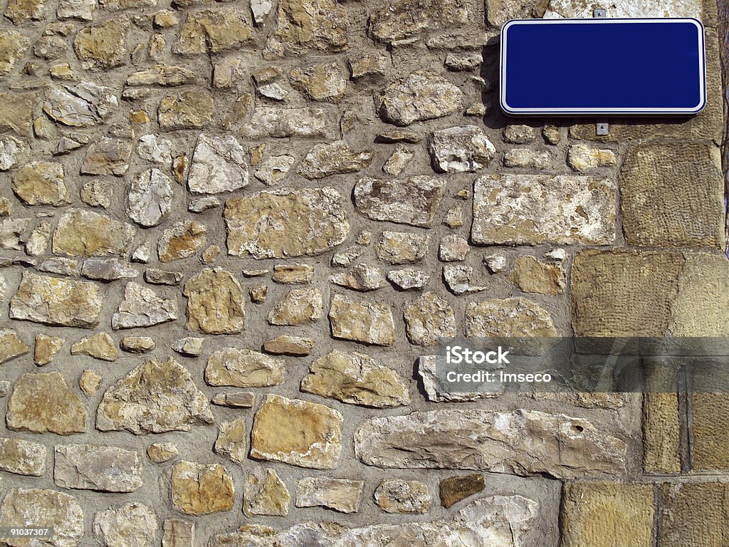 벽 거리 이름 팻말 - 로열티 프리 0명 스톡 사진