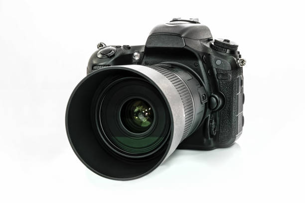 cámara dslr profesional - cámara réflex digital de objetivo único fotos fotografías e imágenes de stock