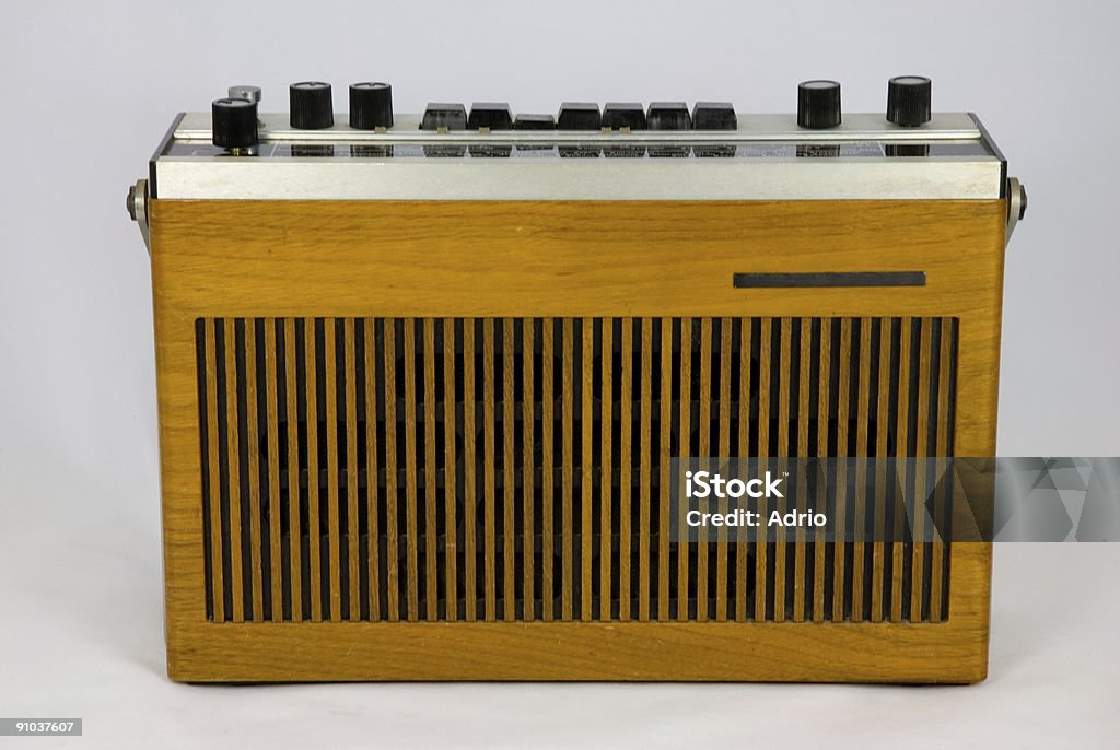 Vintage transistor radio  Broadcasting Stock Photo