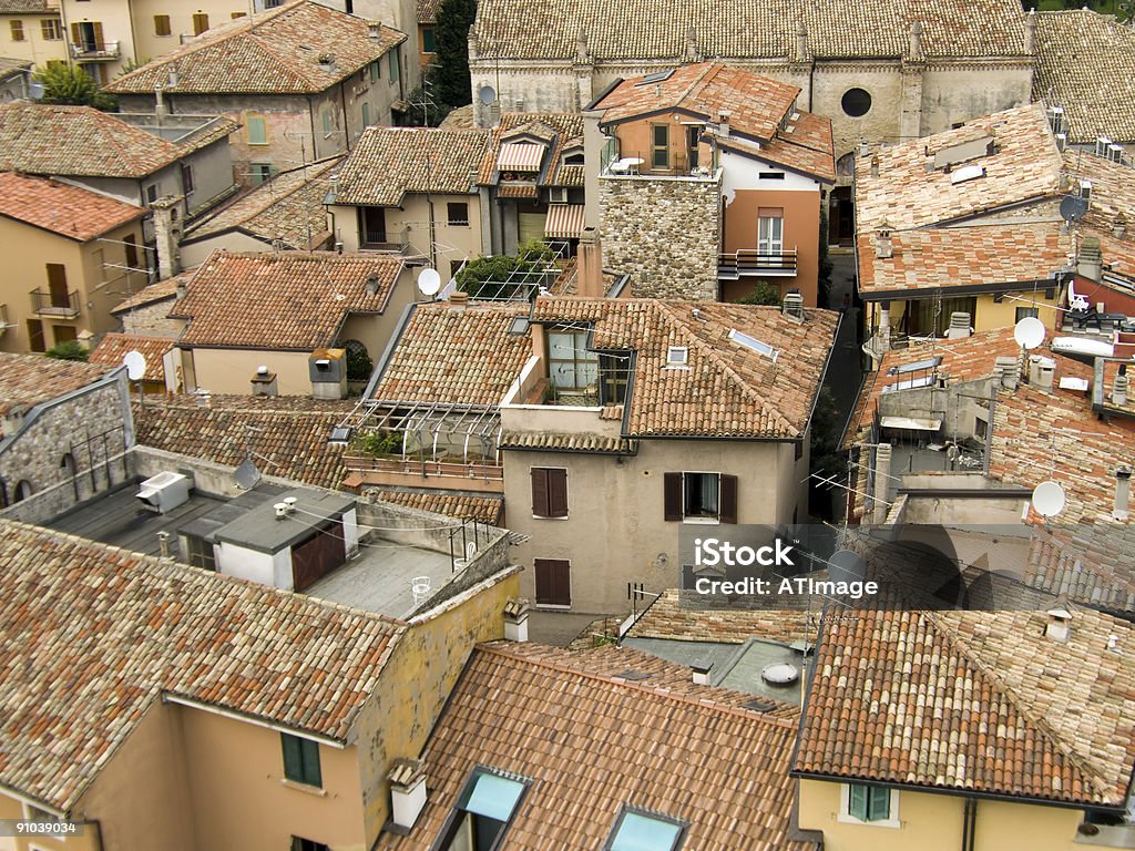 Dach-italienische Art - Lizenzfrei Antenne Stock-Foto